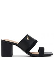 Klapki Tommy Hilfiger czarne damskie