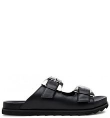 Klapki Coccinelle czarne damskie