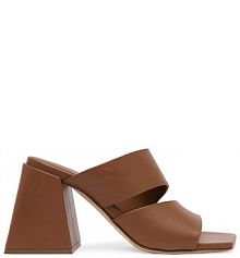 Klapki Vic Matié brązowe damskie