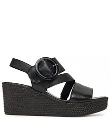 Sandały na obcasie Gabor czarne