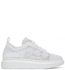 Sneakersy Mustang białe damskie