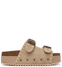 Klapki DeeZee beżowe damskie