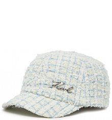 Czapka z daszkiem KARL LAGERFELD błękitny damska