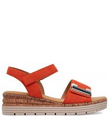 Sandały na obcasie Gabor pomarańczowe