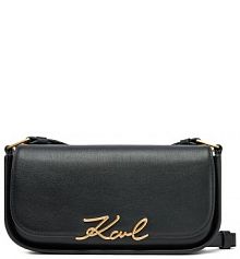 Torebka listonoszka KARL LAGERFELD czarna