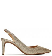 Sandały na obcasie MICHAEL Michael Kors złote