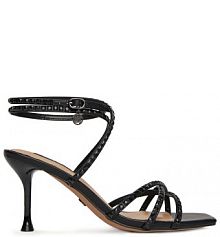 Sandały na obcasie Nine West czarne