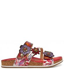 Klapki Laura Vita czerwone damskie