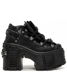 Botki na obcasie NEW ROCK czarne