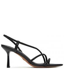 Sandały na obcasie Nine West czarne