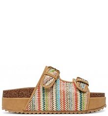 Klapki DeeZee beżowe damskie