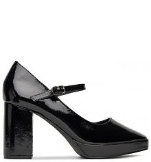 Półbuty na obcasie DeeZee czarne