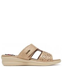 Klapki Go Soft beżowe damskie