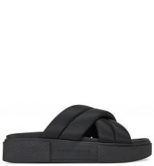 Klapki Tommy Jeans czarne damskie