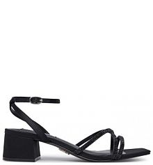 Sandały na obcasie Steve Madden czarne