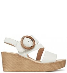 Sandały na obcasie Gabor białe