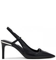 Sandały na obcasie DKNY czarne