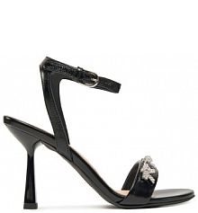 Sandały na obcasie AGL czarne