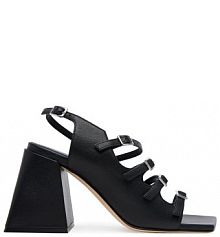 Sandały na obcasie Vic Matié czarne