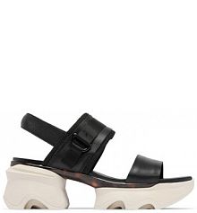 Sandały na obcasie Sorel czarne