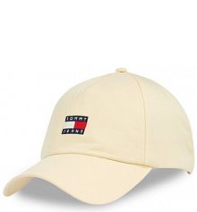 Czapka z daszkiem Tommy Jeans żółta damska