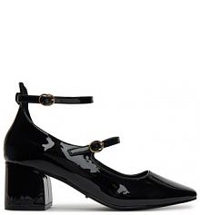 Półbuty na obcasie DeeZee czarne