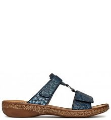 Klapki Rieker granatowe damskie