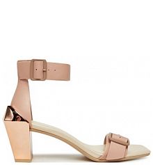 Sandały na obcasie United Nude beżowe