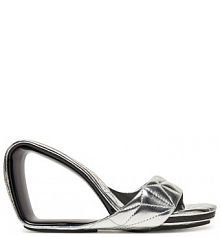 Klapki United Nude srebrne damskie