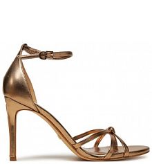 Sandały na obcasie Guess złote