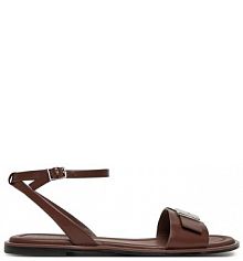 Sandały Calvin Klein brązowe damskie