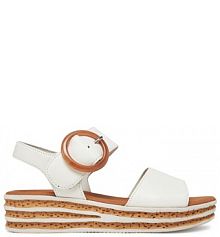 Sandały na obcasie Gabor białe