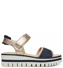 Sandały na obcasie Gabor złote