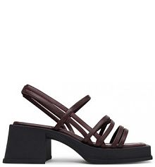 Sandały na obcasie Vagabond Shoemakers bordowy