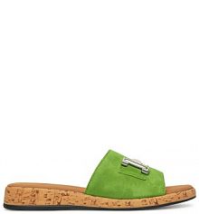 Klapki Gabor zielone damskie