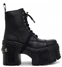 Botki na obcasie NEW ROCK czarne