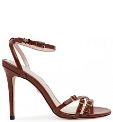 Sandały na obcasie Marciano Guess brązowe