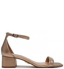 Sandały na obcasie Steve Madden złote
