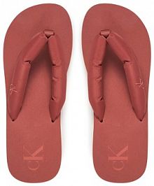 Japonki Calvin Klein Jeans brązowe damskie