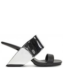 Klapki United Nude srebrne damskie