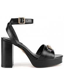 Sandały na obcasie Nine West czarne