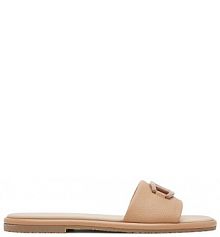 Klapki Aigner brązowe damskie