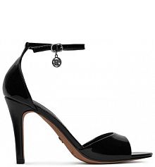 Sandały na obcasie Nine West czarne