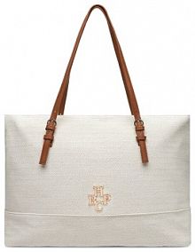 Torebka shopperka Beverly Hills Polo Club beżowa