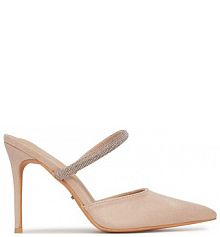 Klapki DeeZee beżowe damskie