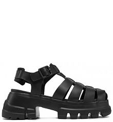 Sandały na obcasie Tommy Jeans czarne