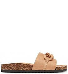 Klapki DeeZee beżowe damskie