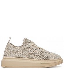 Sneakersy Mustang beżowe damskie