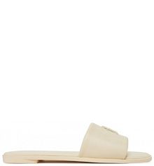 Klapki Tommy Hilfiger écru damskie