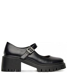 Półbuty na obcasie DeeZee czarne